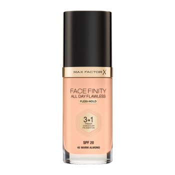  Фон дьо тен Макс Фактор Facefinity All Day Flawless 3-in-1, 30 мл.  № 45 Warm Almond