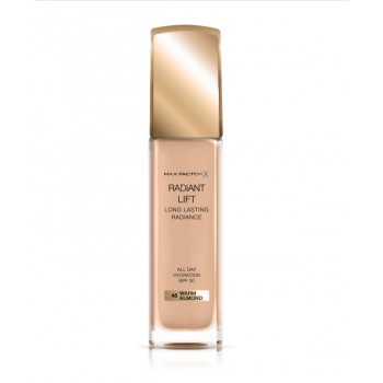 Фон дьо тен Max Factor Radiant Lift SPF 30 дълготраен озаряващ със слънцезащитен фактор, 45 WARM ALMOND