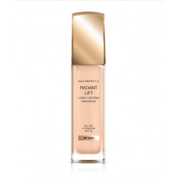Фон дьо тен Max Factor Radiant Lift SPF 30 дълготраен озаряващ със слънцезащитен фактор, 60 SAND