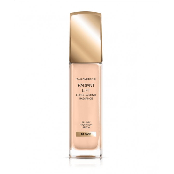 Фон дьо тен Max Factor Radiant Lift SPF 30 дълготраен озаряващ със слънцезащитен фактор, 60 SAND