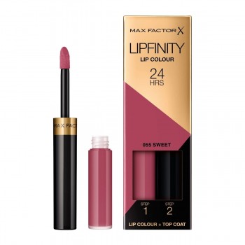 Дълготрайто течно червило Lipfinity Lipstick 055 Sweet - 24H от Max Factor