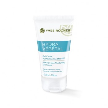 48h НОН СТОП ХИДРАТИРАЩ ГЕЛ КРЕМ за НОРМАЛНА ДО КОМБИНИРАНА  КОЖА Едулис Hydra Vegetal 50 мл. 48H Non-Stop Moisturizing Gel Cream - Normal to combination skin от Yves Rocher