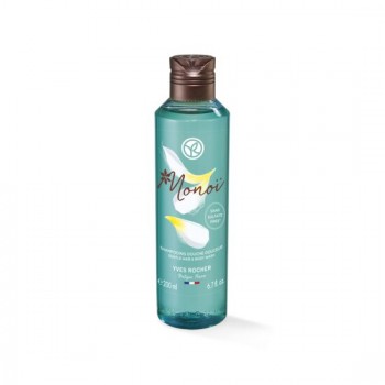 Шампоан душ 2 в 1 MONOI DE TAHITI 200 мл. Monoï Gentle Hair And Body Wash Yves Rocher Нежно измиване на косата и тялото 