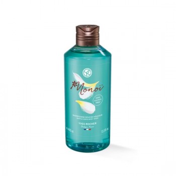 Шампоан душ 2 в 1 MONOI DE TAHITI 400 мл. Monoï Gentle Hair And Body Wash Yves Rocher Нежно измиване на косата и тялото 