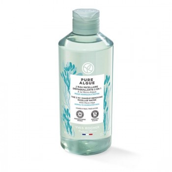 Мицеларна вода 2 в 1 PURE ALGUE 400 мл.  2 in 1 Makeup Removing Micellar Water от Yves Rocher 