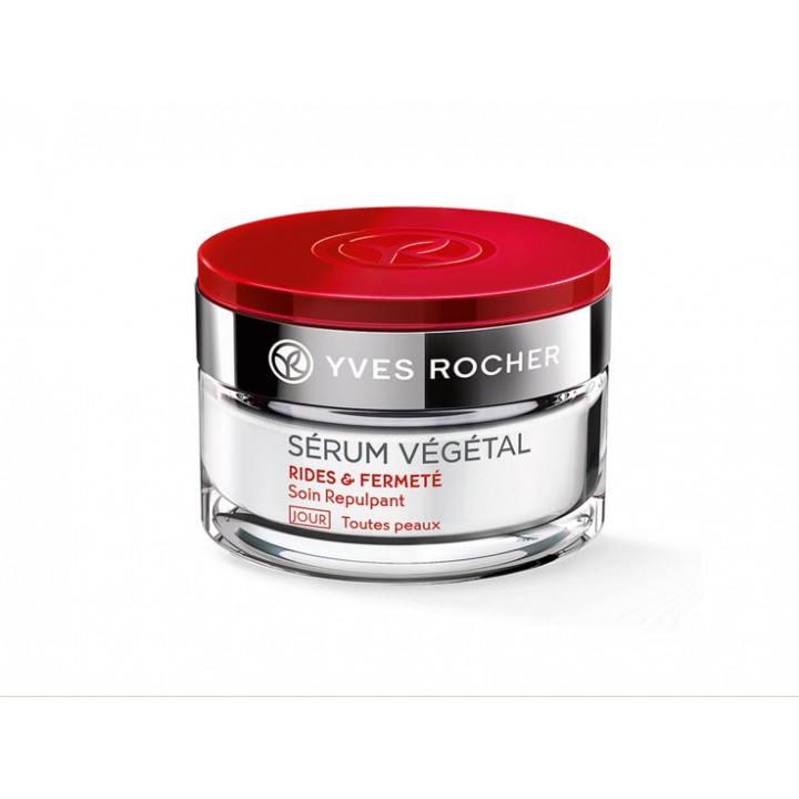 Дневен крем за плътност SERUM VEGETAL 50 мл. против бръчки – Yves Rocher Plumping Care – Day - подходящ за всеки тип кожа