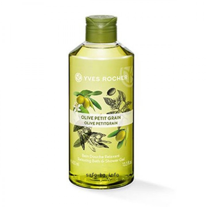 Душ гел МАСЛИНА И ПЕТИГРЕН 400 мл. OLIVE PETIT GRAIN Plaisir natureYves Rocher