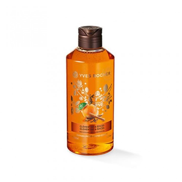 Душ гел Ив Роше МАНДАРИНА И ПОДПРАВКИ 400 мл. CLEMENTINE EPICES Plaisir nature Yves Rocher 